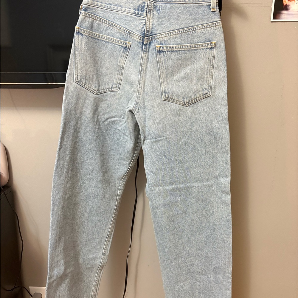 Agolde High Rise Light Blue Jeans - Picture 8 of 10
